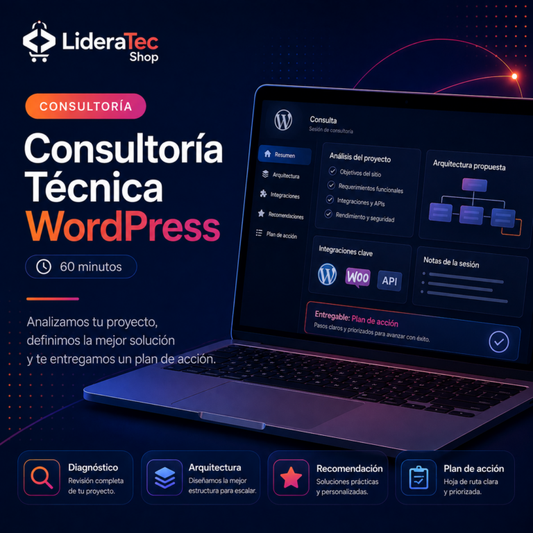 Consultoría Técnica WordPress — 60 minutos
