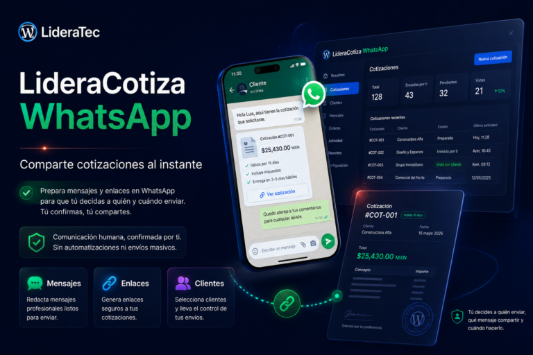 LideraCotiza WhatsApp